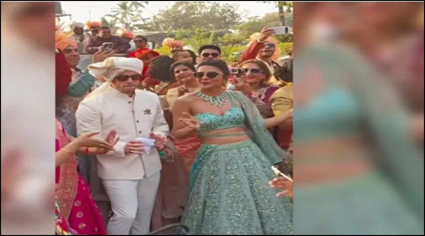 బ్రో సిద్ధార్థ్ పెళ్లిలో, బరాతీస్ ప్రియాంక చోప్రా-నిక్ జోనాస్ డ్యాన్స్..