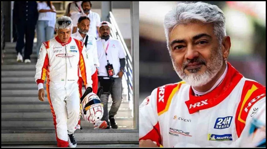 హీరో అజిత్‌కు రేస్ కార్  డ్రైవింగ్‌లో ప్రమాదం..