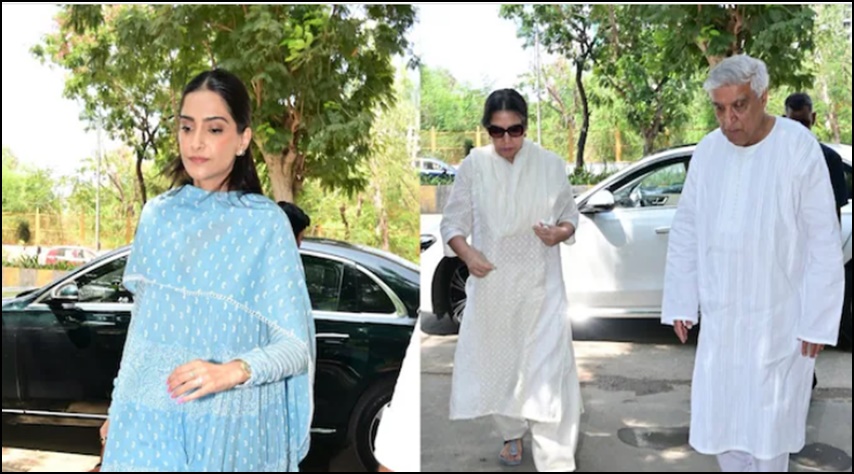 నిర్మల్ కపూర్ 13వ రోజు వేడుకకు జావేద్-షబానా, సోనమ్ కపూర్ హాజరు