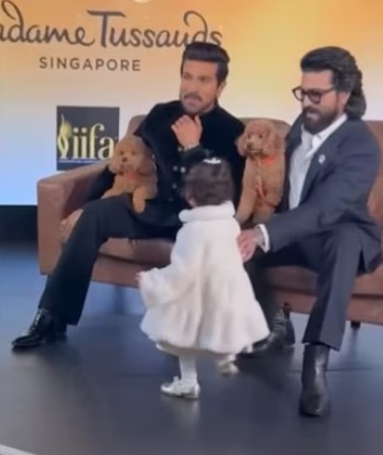 రామ్‌చరణ్ కూతురు మైనపు బొమ్మను చూసి నాన్న అనుకుంది..