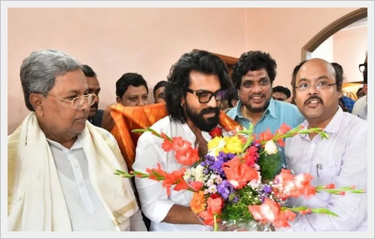 కర్ణాటక సీఎంని కలిసిన రామ్చరణ్…
