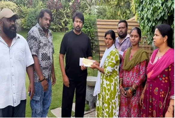 బ్రెయిన్ స్ట్రోక్ బాధితుడికి చిరు భరోసా